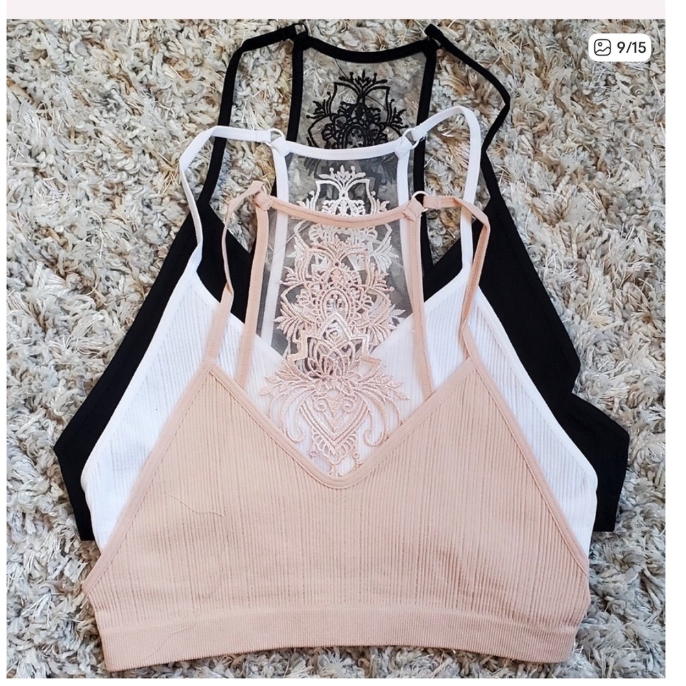 ⭐️BEST SELLER⭐️ Black Lace-Back Bralette - Women's Intimates - Picture 7 of 10